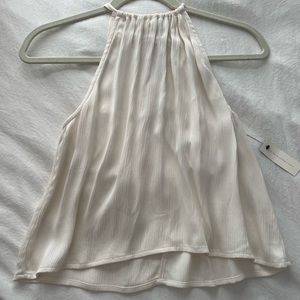 bobi Ivory high neck tank top